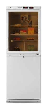 Холодильник фармацевтический двухкамерный Pozis ХФД-280 (140 л/140 л) (стекло/металл, арт. 220JV)